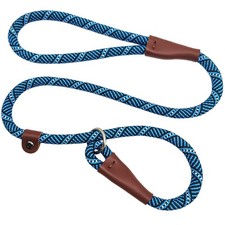 SEPXUFORE 3FT Slip Lead Dog Leash, 1/2 inch Rope Walking 1/2" x 3ft, Blue
