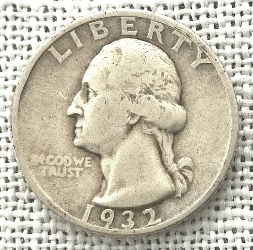 1932   FINE.  SILVER GEORGE WASHINGTON QUARTER