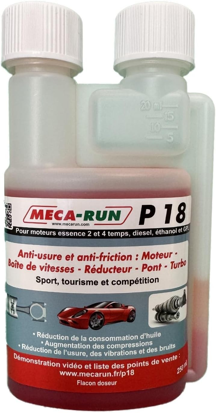 Additif MECA-RUN P18 250 ML pour préserver votre voiture de voyage