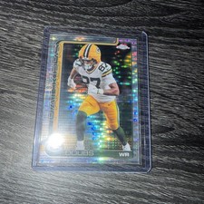 2025 Topps Chrome #106 Romeo Doubs Pulsar Refractor Green Bay Packers
