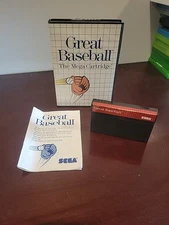 Great Baseball (Sega Master System, 1987) Complete with Manual
