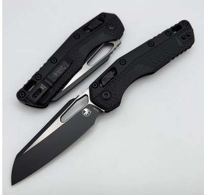 Microtech MSI RAM-LOK Serrated, Black Polymer Tri Grip / M390 Black Blade Rare