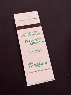 Vintage California Matchbook  Duffy s  Long Beach