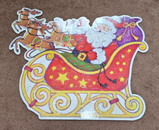 Santa Claus Floor Puzzle Christmas 41 Oversize pieces Pre-owned 3 ISBN