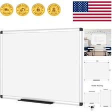 Durable 36x24 Silver Aluminium Frame Magnetic Whiteboard with Easy Wipe Surface