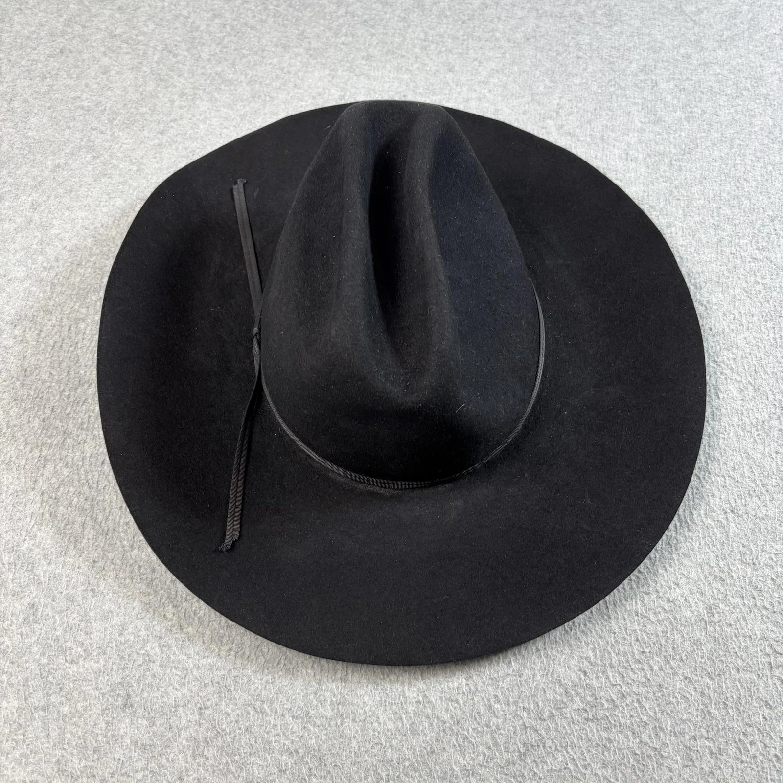 Rodeo King Hat Cowboy Fitted Mens Black Beaver 5X Felt Cavenders Western READ