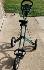Sun Mountain Green Speed Cart 3-Wheel Golf Push Pull Collapsible w/ Brake