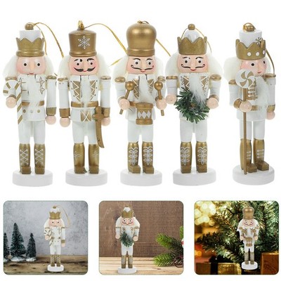 5 Pcs Nussknacker-Dekoration Nussknacker-ornament Feiertags-Nussknacker