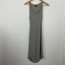 Wilfred Free Yasmin Women's Gray Knit Sleeveless Maxi Dress Cutout Back - Size S