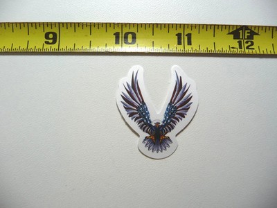 US EAGLE FLAG WINGS SMALL STICKER DECAL FUNNY