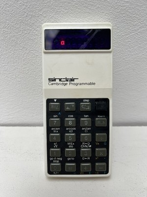 Rare Sinclair Cambridge Programmable Calculator. Working - see description 