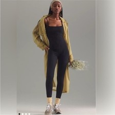 L Space Go The Distance Jumpsuit in Black Womens Large