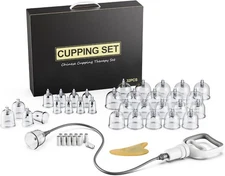 32 Cups Cupping Set Chinese Massage Medical Body Healthy Therapy Vacuum Suction