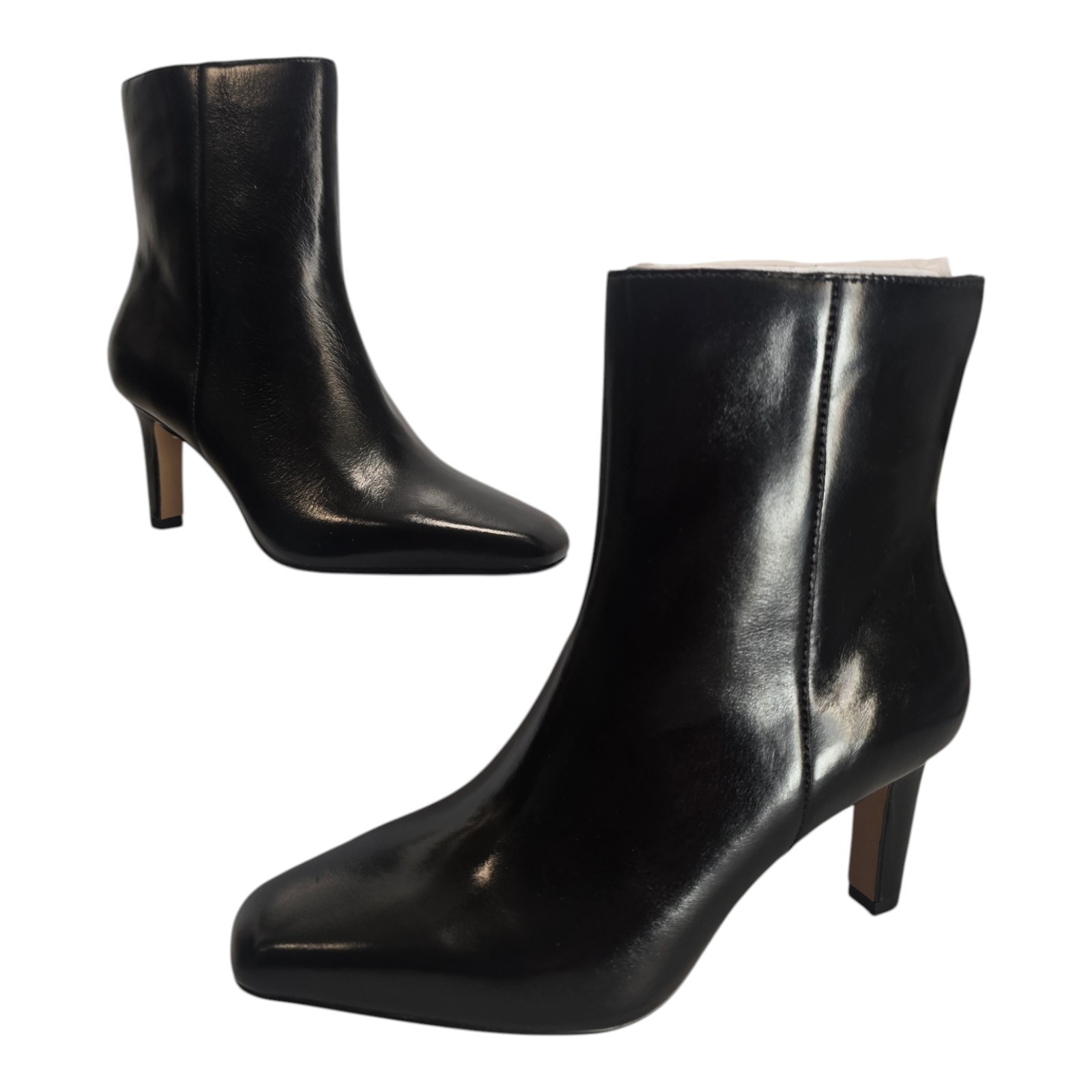 Dune London Ovation Wide Fit Leather Ankle Boots Black UK 5 EU 38