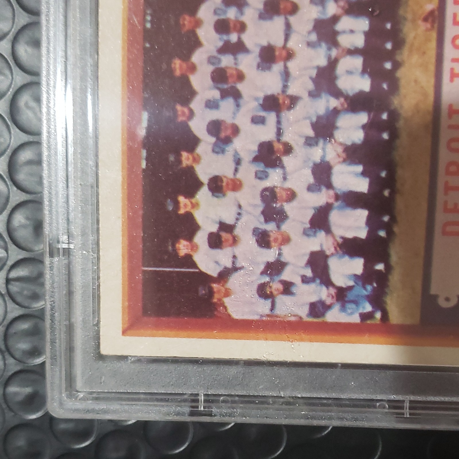 Topps 1957 Detroit Tigers Team #198 PSA 2 Graded MLB Baseball Vintage view 7