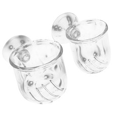 2 Pcs Fish Feeder Dish, Glasses Feeding Tray Aquarium Bowl Cup for