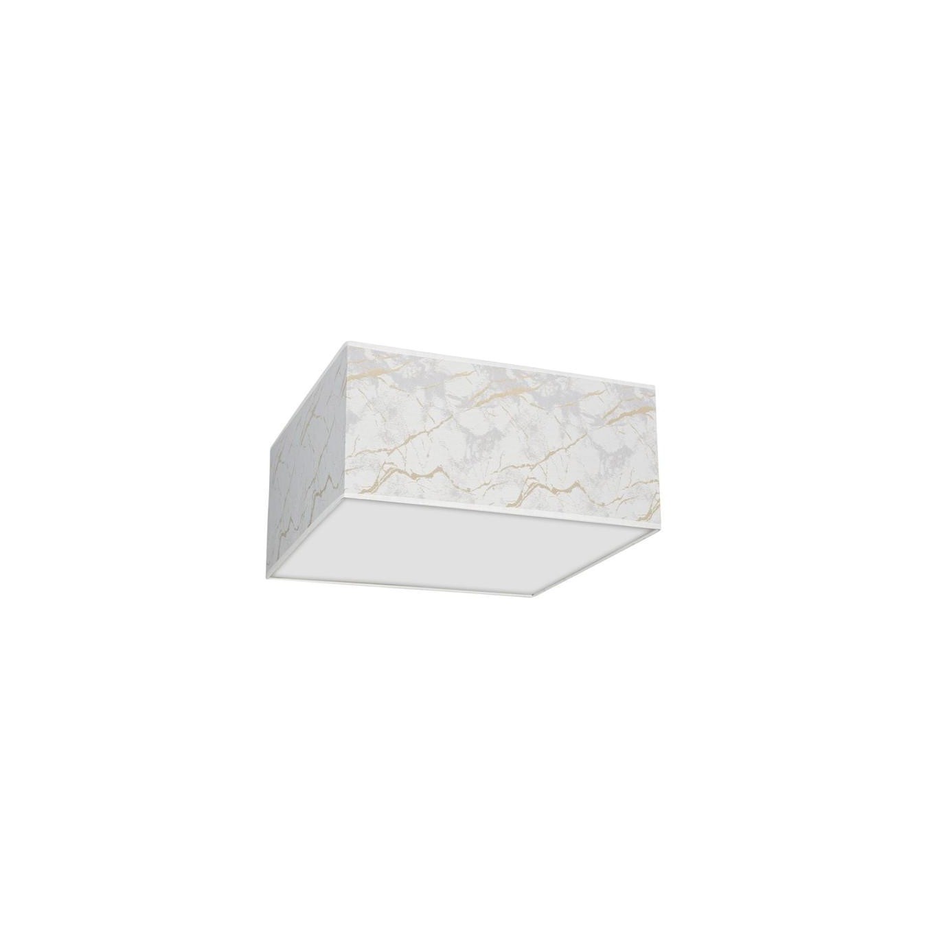 SENSO White/Gold Ceiling Light Square 400mm 2xE27 MLP7303