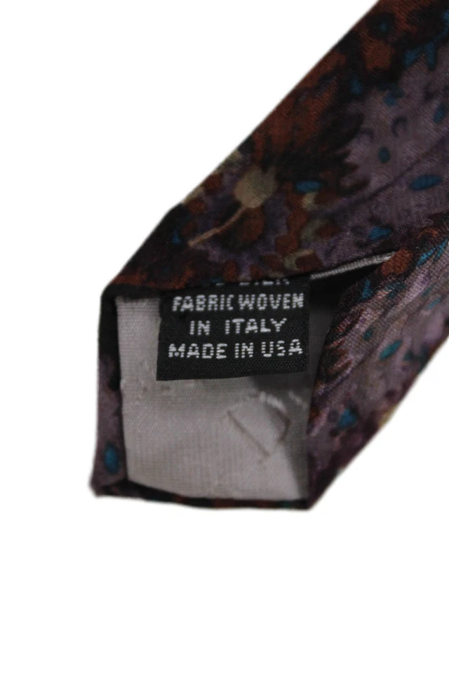 Corbata ancha Christian Dior Monsieur para hombre con estampado abstracto de seda multicolor Foto 4 de 4