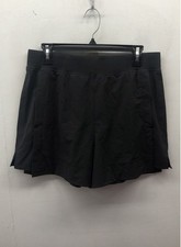 lululemon lab Women's Black Double-Zip High-Rise Shorts 4" Athletic Size L