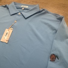 Peter Millar Summer Comfort Polo Blue Stripe Size XXL 00464-MP-PO-F1