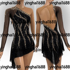 New figure skating dress Y0069---Black
