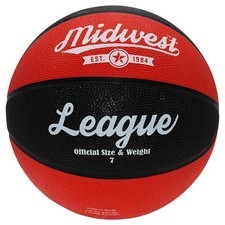 Midwest League Basketball-Black/Red-Size 6