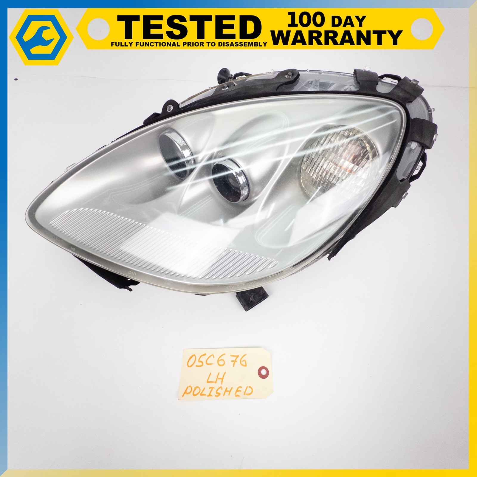 05-13 CHEVROLET CORVETTE C6 FRONT LEFT HEADLIGHT HEADLAMP ASSEMBLY OEM