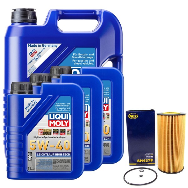 MotoröL Set High Tech 5W-40 Liqui Moly 8 Liter + ÖLfilter FüR Mercedes G-Klasse-image