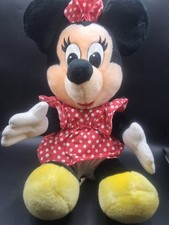 Vintage Minnie Mouse 12" Plush Stuffed Doll - Disneyland Walt Disney World