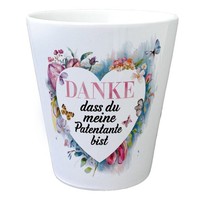 Danke Patentante Blumentopf Herz Danksagung