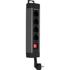 REV Ritter 0014412513 power strip with switch 4 compartments black