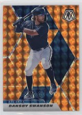 2021 Panini Mosaic Reactive Orange Mosaic Prizm Dansby Swanson #23 0mv0