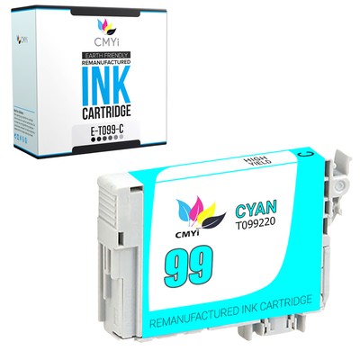 1PK CMYi Replacement Epson 99 Cyan Ink Cartridge for Artisan 837 700 710 725