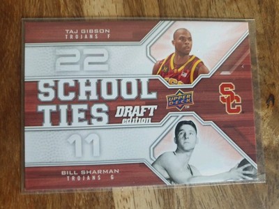 2009-10 Upper Deck Draft Edition - School Ties Taj Gibson, Bill Sharman