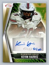 2022 SAGE Kevin Harris Autographs Gold #/100 Auto #A-KH