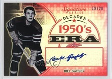 2015 Leaf Signature Series Decades Red 19/20 Bill Gadsby #SD-BG1 Auto HOF 0f2
