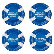 Scotland Paper Plates 9 Inch Blue - 23cm x 23cm