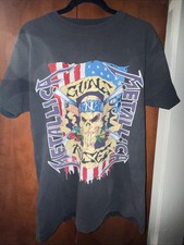 Camisa Metallica + Guns N Roses RARA Vintage 1992 Gira de Conciertos Talla Grande