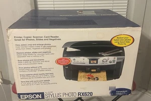 EPSON Stylus Photo RX620 All In One Inkjet Printer Scanner Copier NEW