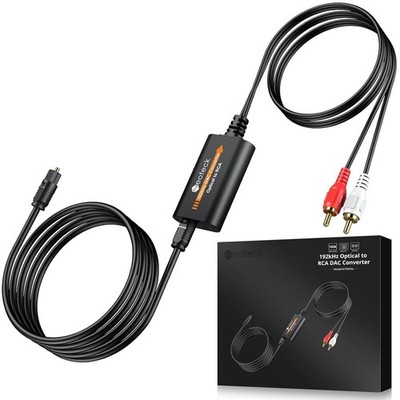 Neoteck Optical to RCA Converter (RCA Male Output) 