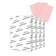 Springhill 11 x 17 Pink Colored Cardstock Paper, 67lb Vellum Bristol, 147gsm,