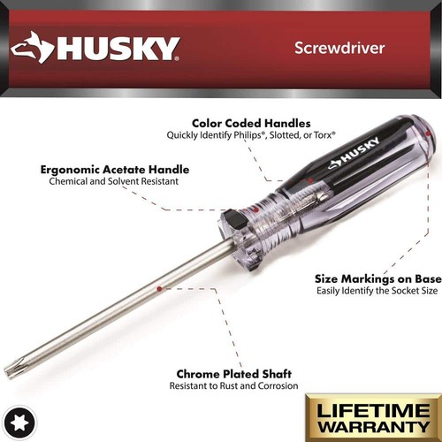 Husky Torx Screwdriver Set (5-Piece) - Picture 2 of 5