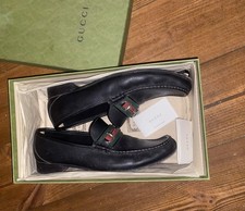 Gucci Horsebit Black Grain LeatherLoafers-879218055-87451 8055