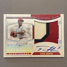 2025 National Treasures Tink Hence Colossal Patch Auto /25 St Louis Cardinals