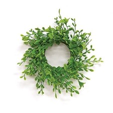 Two 3.25" Boxwood Candle Ring 10" Outside Diameter set of two 