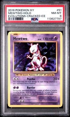 Pokemon XY Evolutions Deck Exclusive Cracked Ice Mewtwo 51/108 PSA