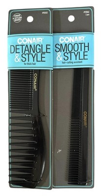 Conair Dual Sided Detangle & Style Comb & Smooth & Style Comb