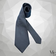 BROOKS BROTHERS MAKERS Gray Geometric Silk Tie Made In USA 60 - 4" EX COND