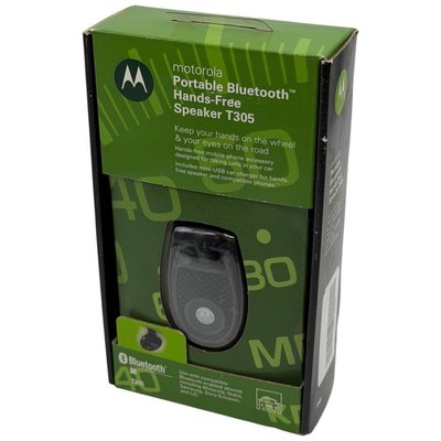 Motorola Portable Bluetooth Hands Free Speaker T305 Car Charger