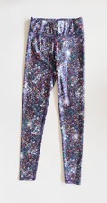 Terez Confetti Dotted Multicolor Workout Yoga Leggings Size XS